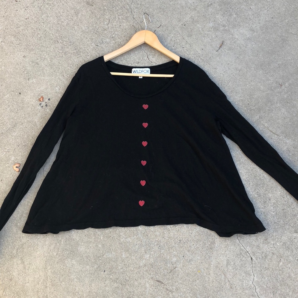 Wild fox heart top